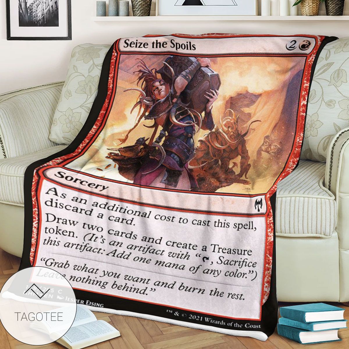 Khm 149 Seize The Spoils Mtg Game Magic The Gathering Blanket Khm 149 Seize The Spoils Mtg Game Magic The Gathering Blanket