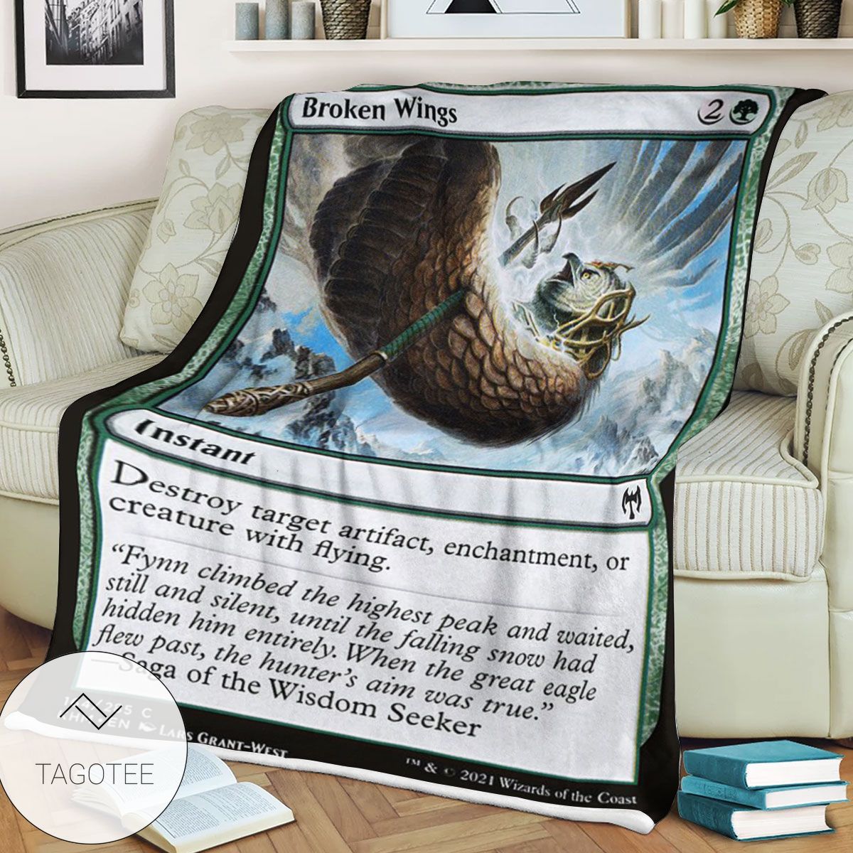 Khm 164 Broken Wings Mtg Game Magic The Gathering Blanket Khm 164 Broken Wings Mtg Game Magic The Gathering Blanket