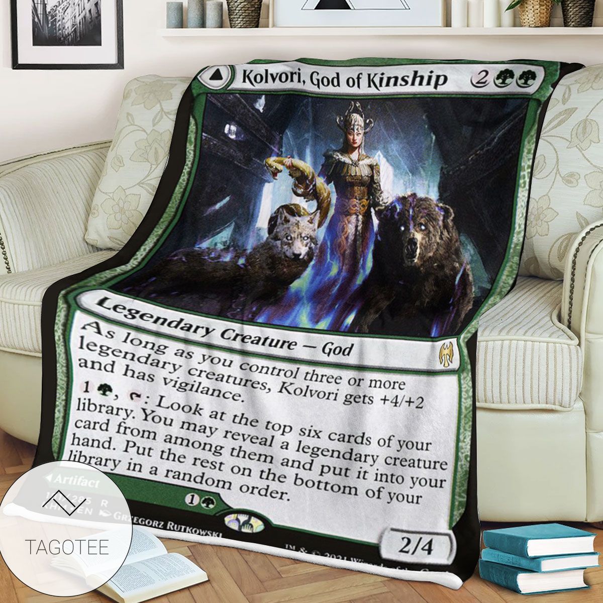 Khm 181 Kolvori God Of Kinship Mtg Game Magic The Gathering Blanket Khm 181 Kolvori God Of Kinship Mtg Game Magic The Gathering Blanket