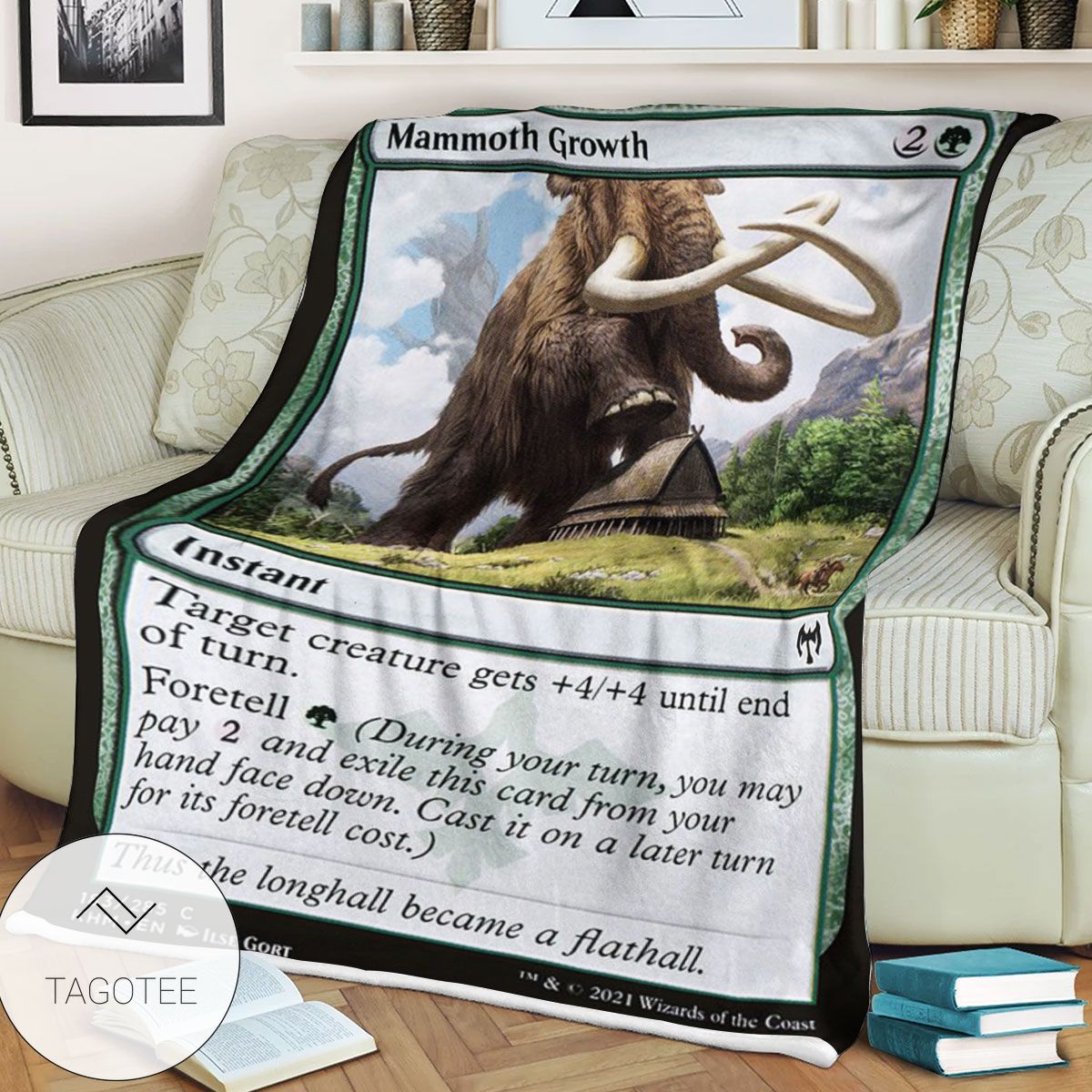 Khm 183 Mammoth Growth Mtg Game Magic The Gathering Blanket Khm 183 Mammoth Growth Mtg Game Magic The Gathering Blanket