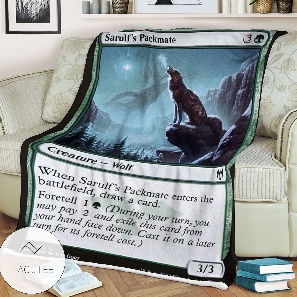 Khm 192 Sarulf S Packmate Mtg Game Magic The Gathering Blanket Khm 192 Sarulf S Packmate Mtg Game Magic The Gathering Blanket