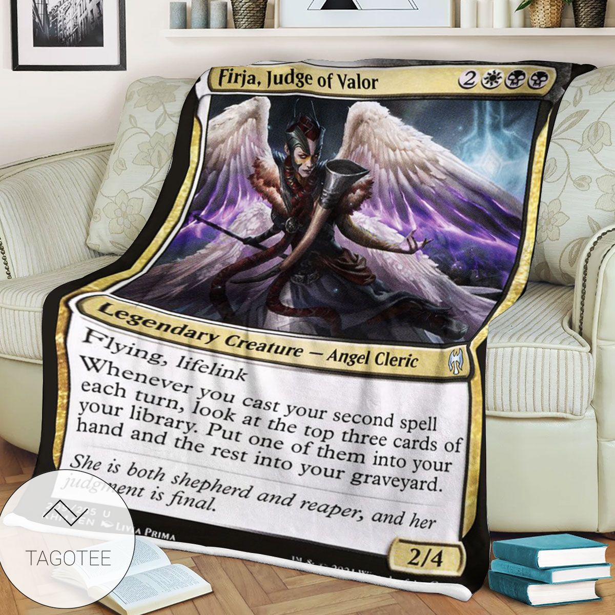 Khm 209 Firja Judge Of Valor Mtg Game Magic The Gathering Blanket Khm 209 Firja Judge Of Valor Mtg Game Magic The Gathering Blanket