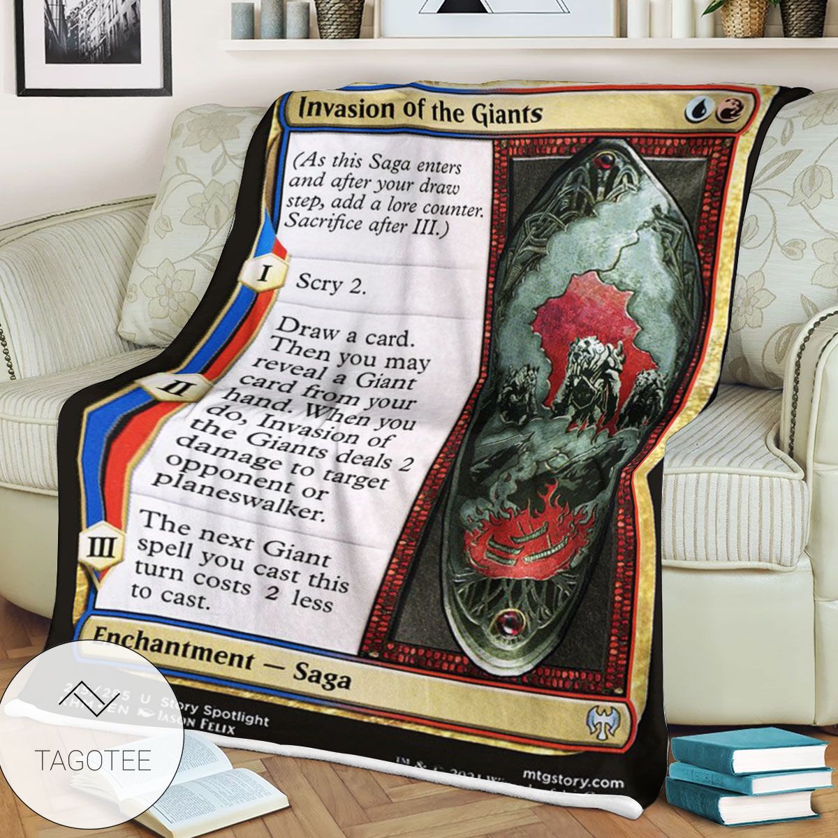 Khm 215 Invasion Of The Giants Mtg Game Magic The Gathering Blanket Khm 215 Invasion Of The Giants Mtg Game Magic The Gathering Blanket