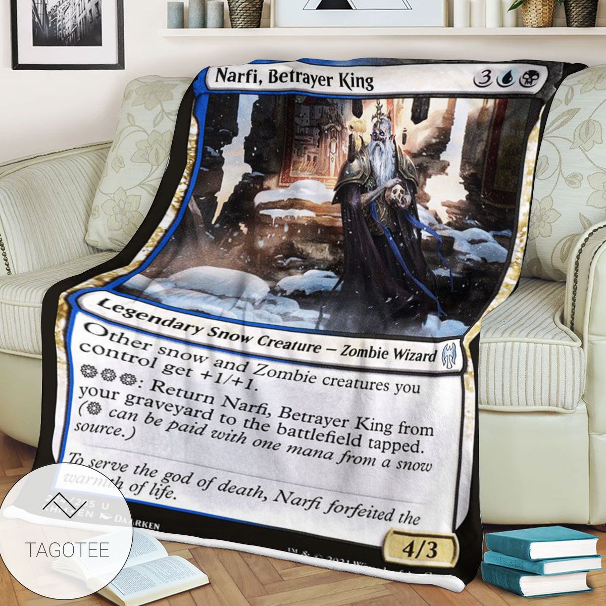 Khm 224 Narfi Betrayer King Mtg Game Magic The Gathering Blanket Khm 224 Narfi Betrayer King Mtg Game Magic The Gathering Blanket