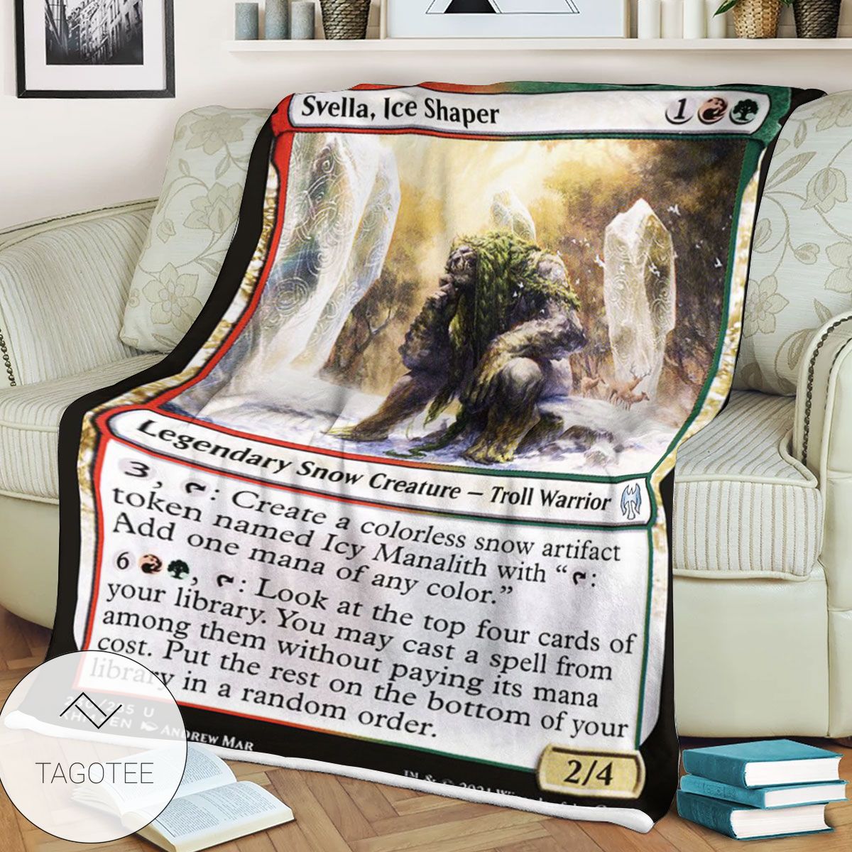 Khm 230 Svella Ice Shaper Mtg Game Magic The Gathering Blanket Khm 230 Svella Ice Shaper Mtg Game Magic The Gathering Blanket