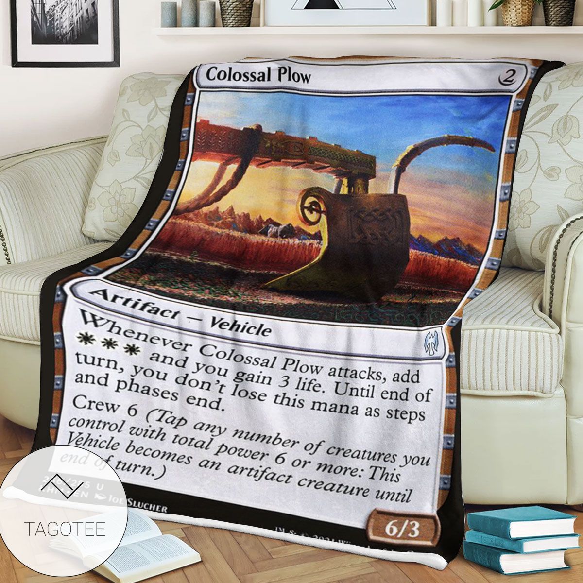 Khm 236 Colossal Plow Mtg Game Magic The Gathering Blanket Khm 236 Colossal Plow Mtg Game Magic The Gathering Blanket