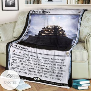 Khm 241 Pyre Of Heroes Mtg Game Magic The Gathering Blanket
