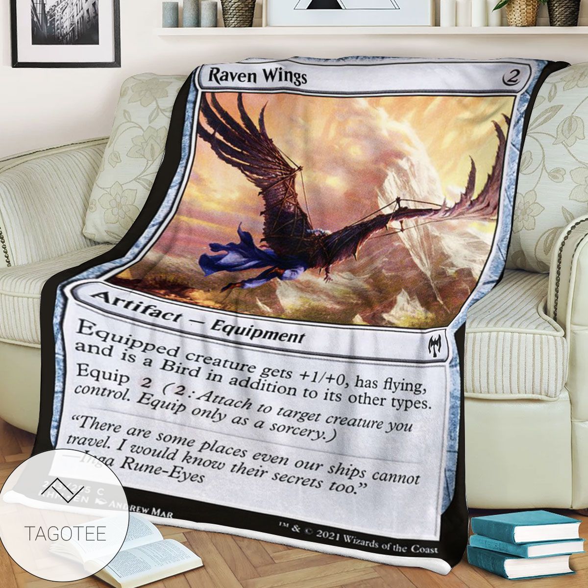 Khm 243 Raven Wings Mtg Game Magic The Gathering Blanket Khm 243 Raven Wings Mtg Game Magic The Gathering Blanket