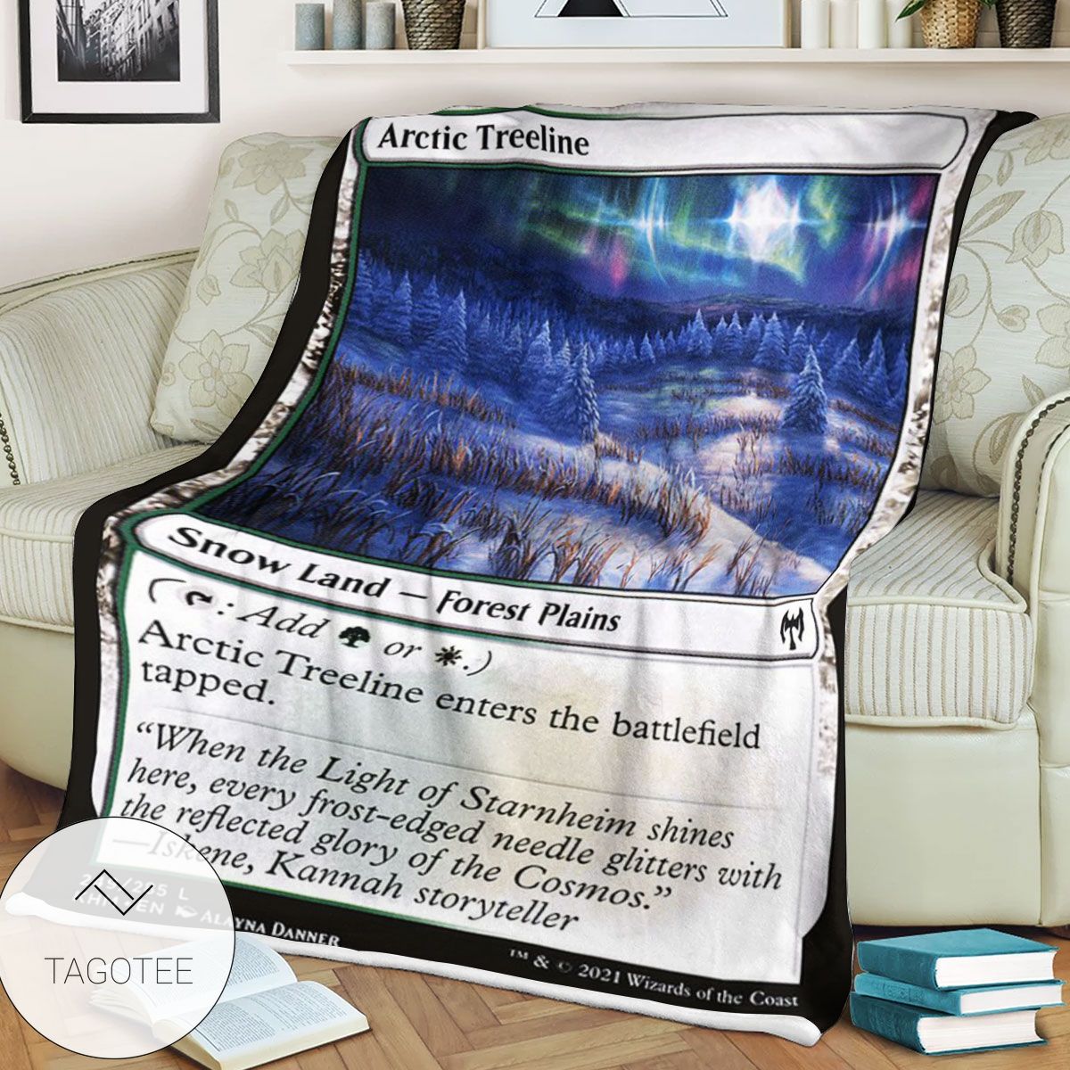 Khm 249 Arctic Treeline Mtg Game Magic The Gathering Blanket Khm 249 Arctic Treeline Mtg Game Magic The Gathering Blanket
