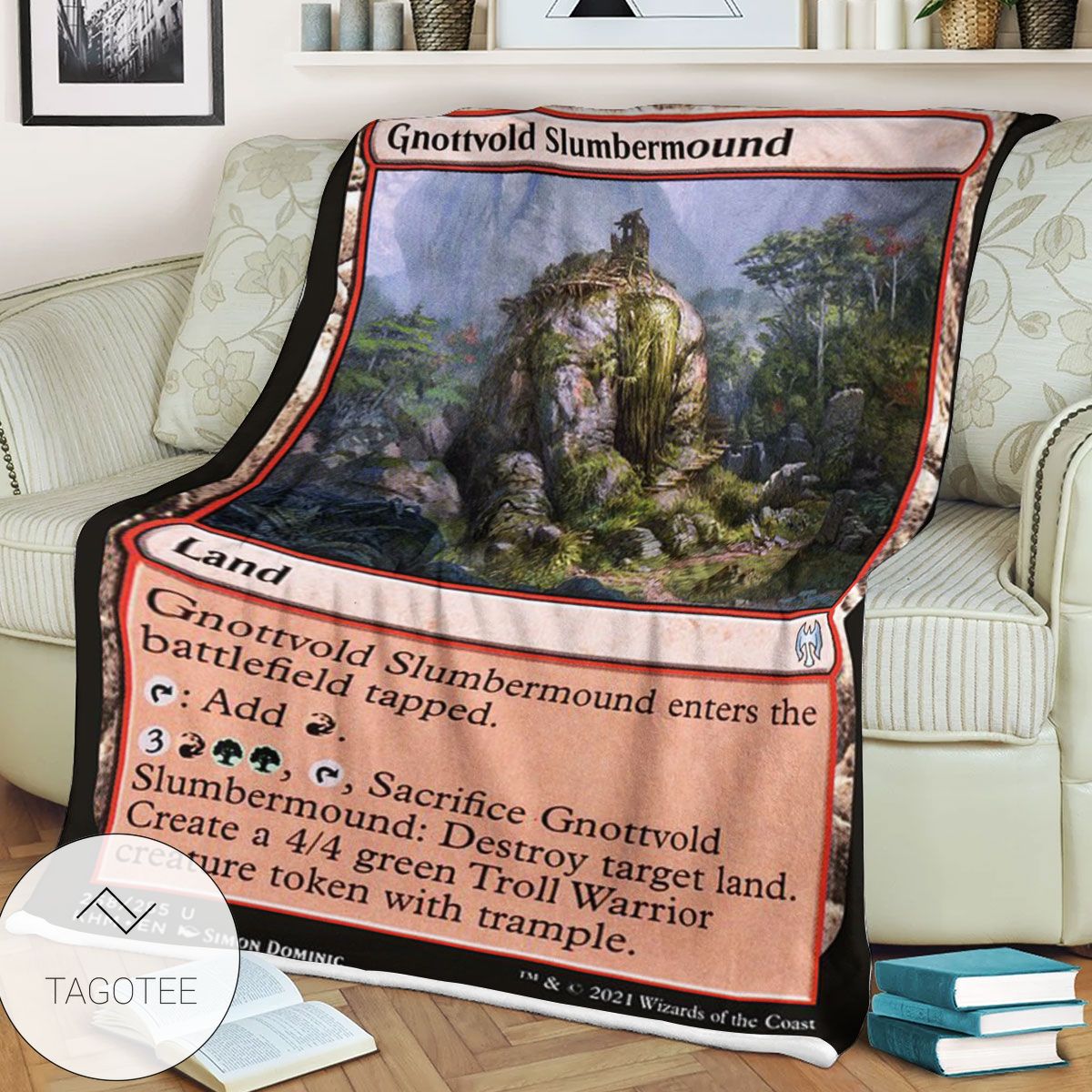 Khm 258 Gnottvold Slumbermound Mtg Game Magic The Gathering Blanket Khm 258 Gnottvold Slumbermound Mtg Game Magic The Gathering Blanket