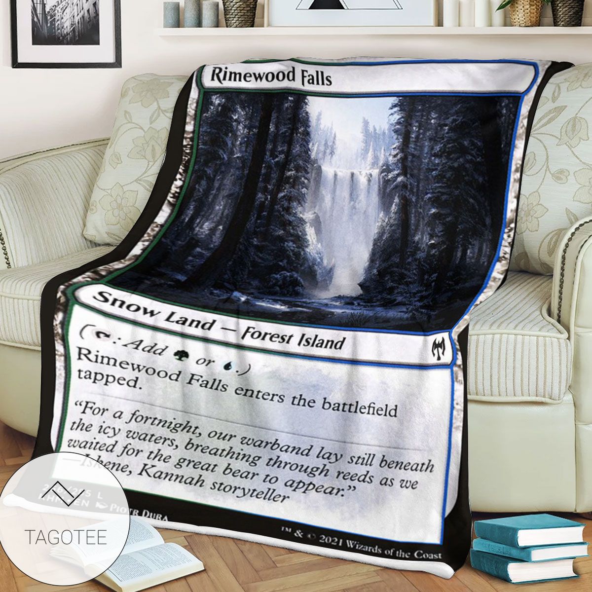 Khm 266 Rimewood Falls Mtg Game Magic The Gathering Blanket Khm 266 Rimewood Falls Mtg Game Magic The Gathering Blanket