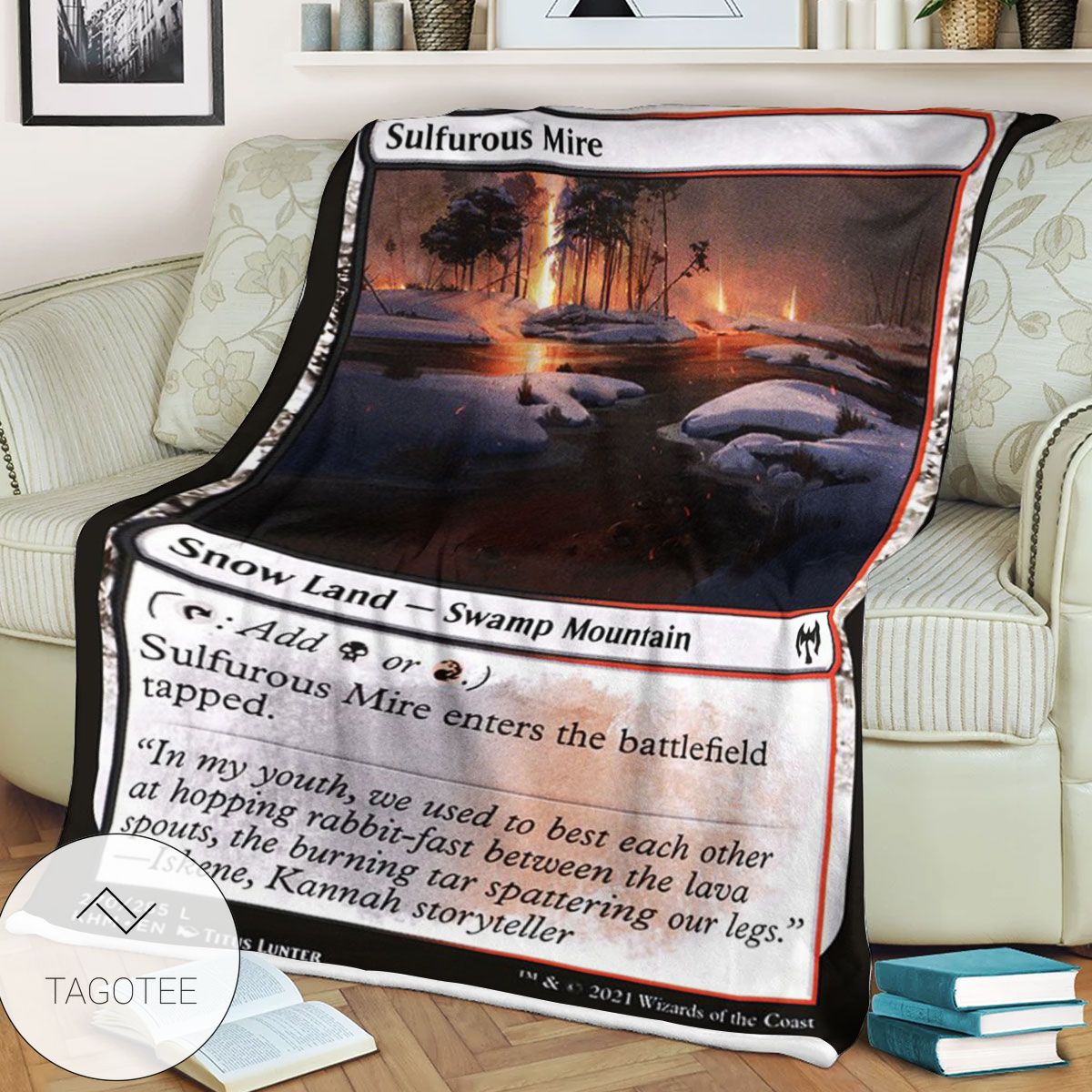 Khm 270 Sulfurous Mire Mtg Game Magic The Gathering Blanket Khm 270 Sulfurous Mire Mtg Game Magic The Gathering Blanket