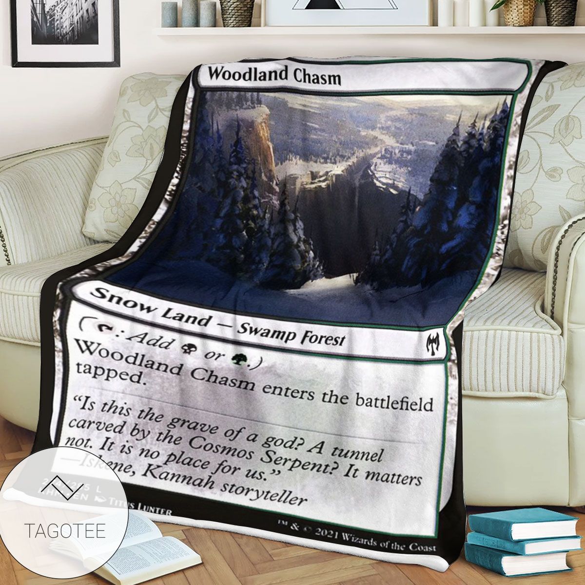 Khm 274 Woodland Chasm Mtg Game Magic The Gathering Blanket Khm 274 Woodland Chasm Mtg Game Magic The Gathering Blanket