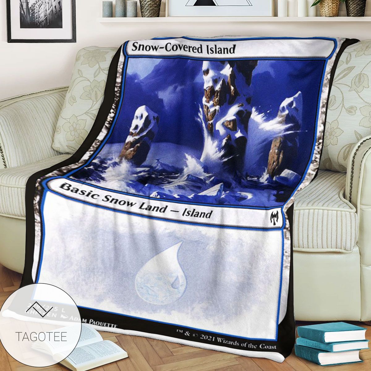 Khm 279 Snow Covered Island Mtg Game Magic The Gathering Blanket Khm 279 Snow Covered Island Mtg Game Magic The Gathering Blanket