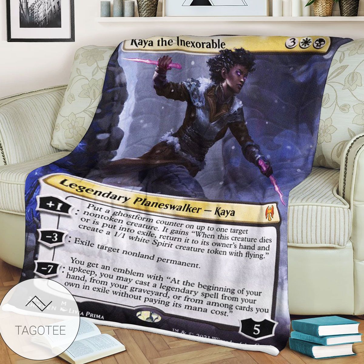 Khm 288 Kaya The Inexorable Mtg Game Magic The Gathering Blanket Khm 288 Kaya The Inexorable Mtg Game Magic The Gathering Blanket