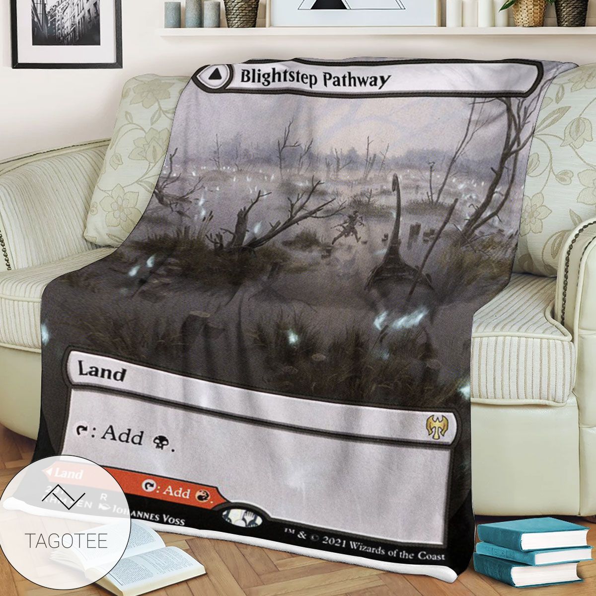 Khm 291 Blightstep Pathway Mtg Game Magic The Gathering Blanket Khm 291 Blightstep Pathway Mtg Game Magic The Gathering Blanket