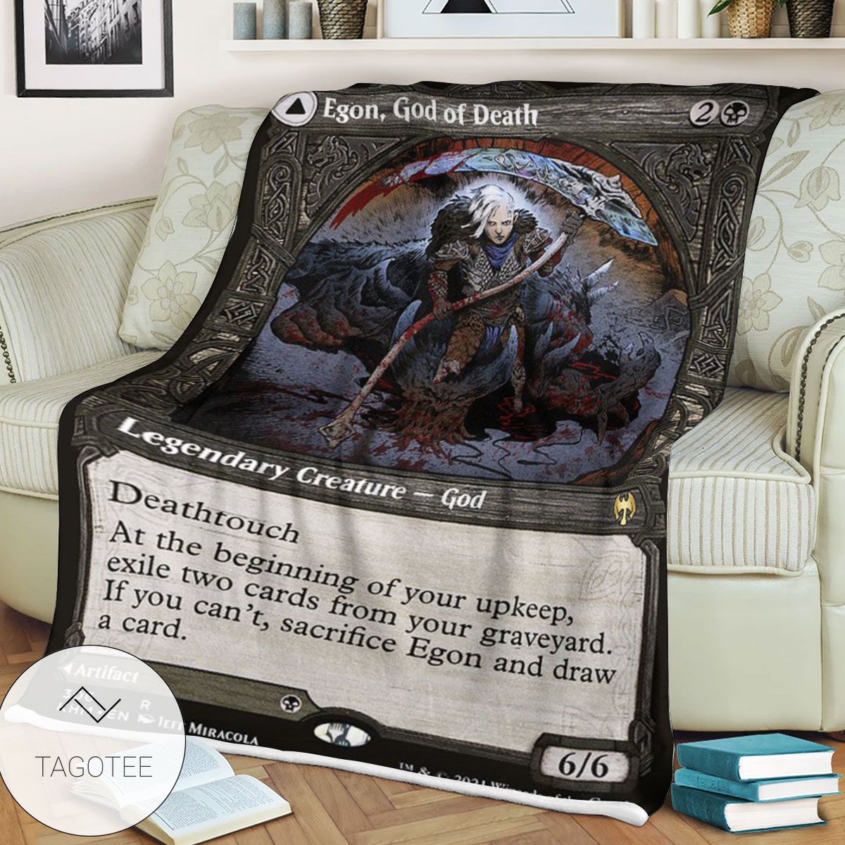 Khm 306 Egon God Of Death Mtg Game Magic The Gathering Blanket Khm 306 Egon God Of Death Mtg Game Magic The Gathering Blanket