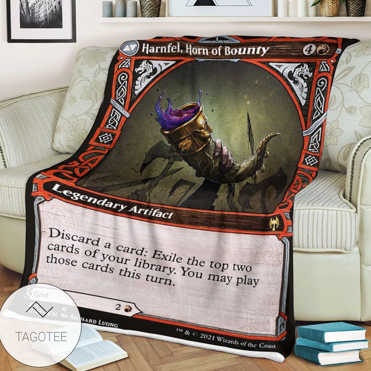 Khm 311 Harnfel Horn Of Bounty Mtg Game Magic The Gathering Blanket Khm 311 Harnfel Horn Of Bounty Mtg Game Magic The Gathering Blanket