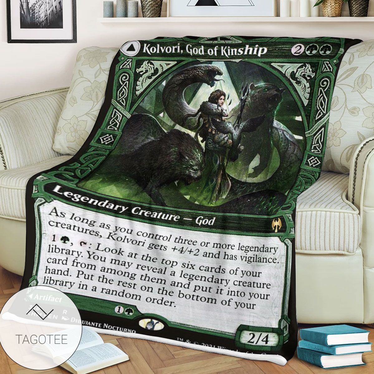 Khm 318 Kolvori God Of Kinship Mtg Game Magic The Gathering Blanket Khm 318 Kolvori God Of Kinship Mtg Game Magic The Gathering Blanket