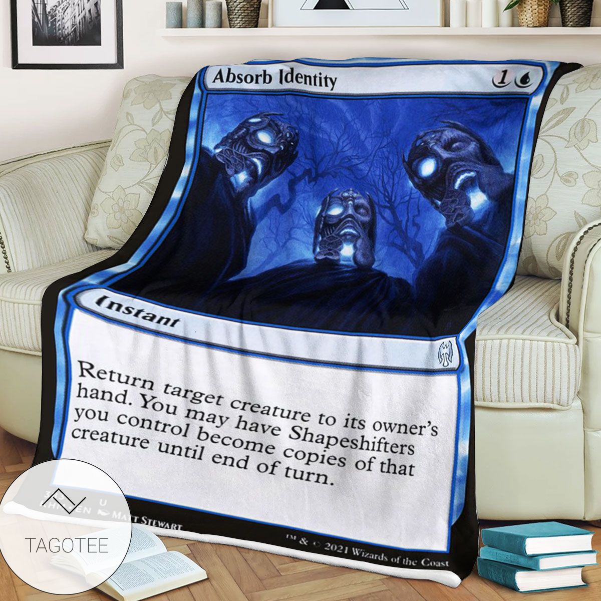 Khm 383 Absorb Identity Mtg Game Magic The Gathering Blanket Khm 383 Absorb Identity Mtg Game Magic The Gathering Blanket