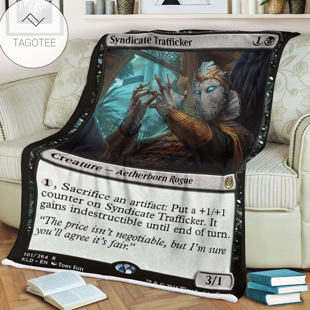 Kld 101 Syndicate Trafficker Game Mtg Magic The Gathering Fleece Blanket Kld 101 Syndicate Trafficker Game Mtg Magic The Gathering Fleece Blanket