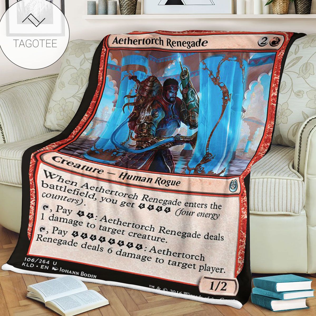 Kld 106 Aethertorch Renegade Game Mtg Magic The Gathering Fleece Blanket Kld 106 Aethertorch Renegade Game Mtg Magic The Gathering Fleece Blanket