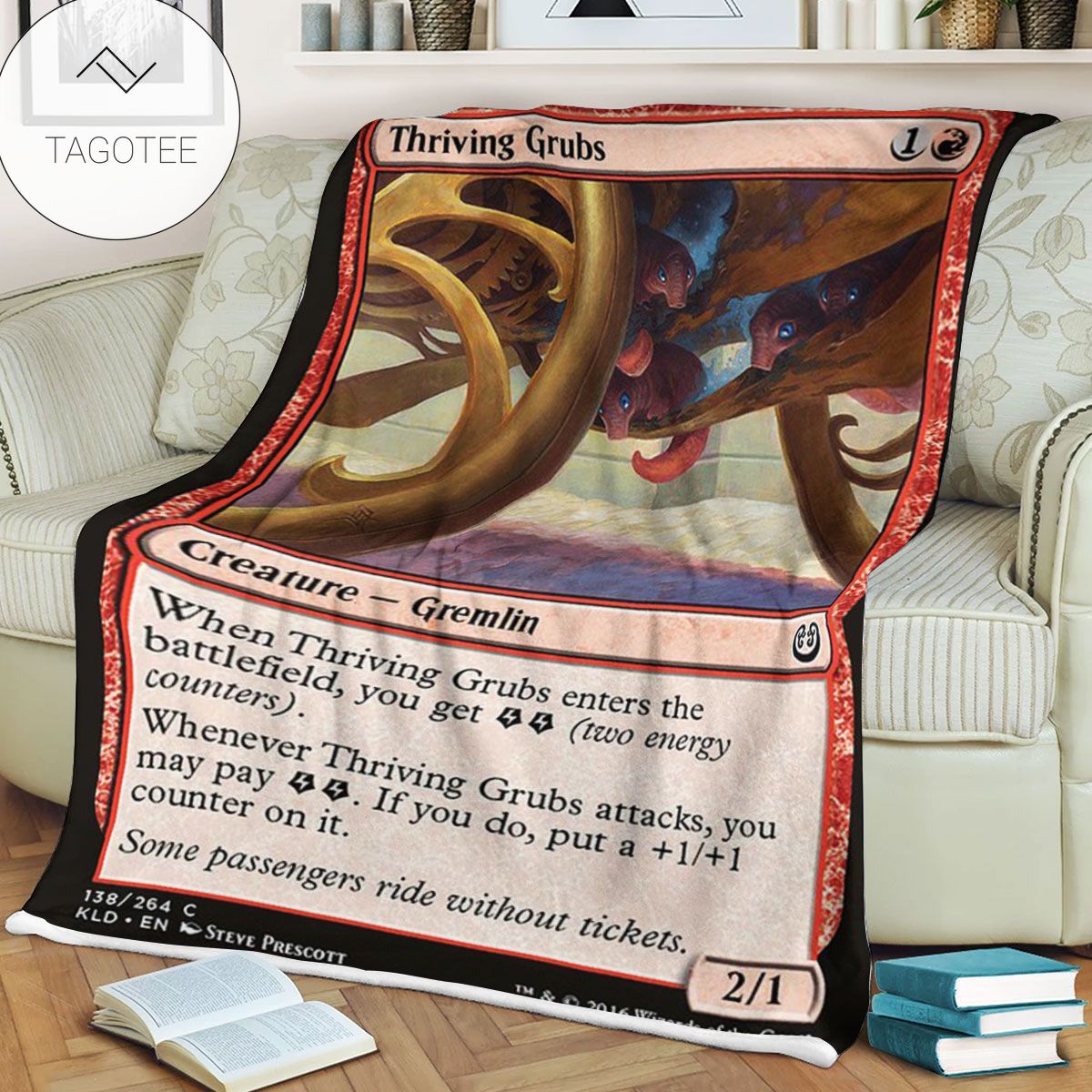 Kld 138 Thriving Grubs Game Mtg Magic The Gathering Fleece Blanket Kld 138 Thriving Grubs Game Mtg Magic The Gathering Fleece Blanket