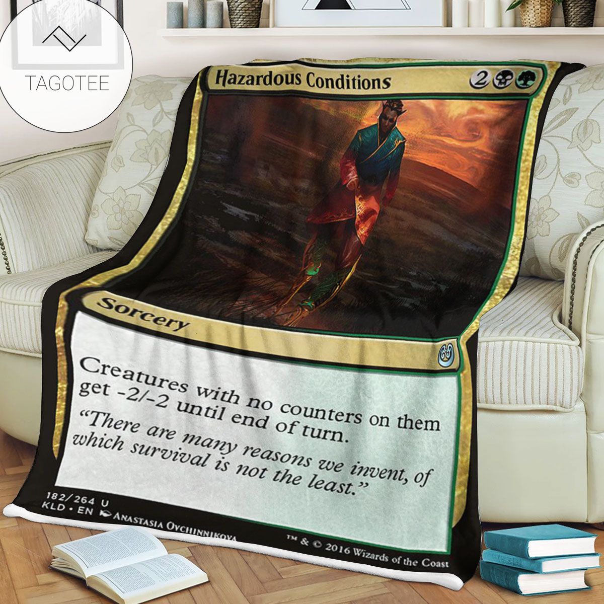 Kld 182 Hazardous Conditions Game Mtg Magic The Gathering Fleece Blanket Kld 182 Hazardous Conditions Game Mtg Magic The Gathering Fleece Blanket