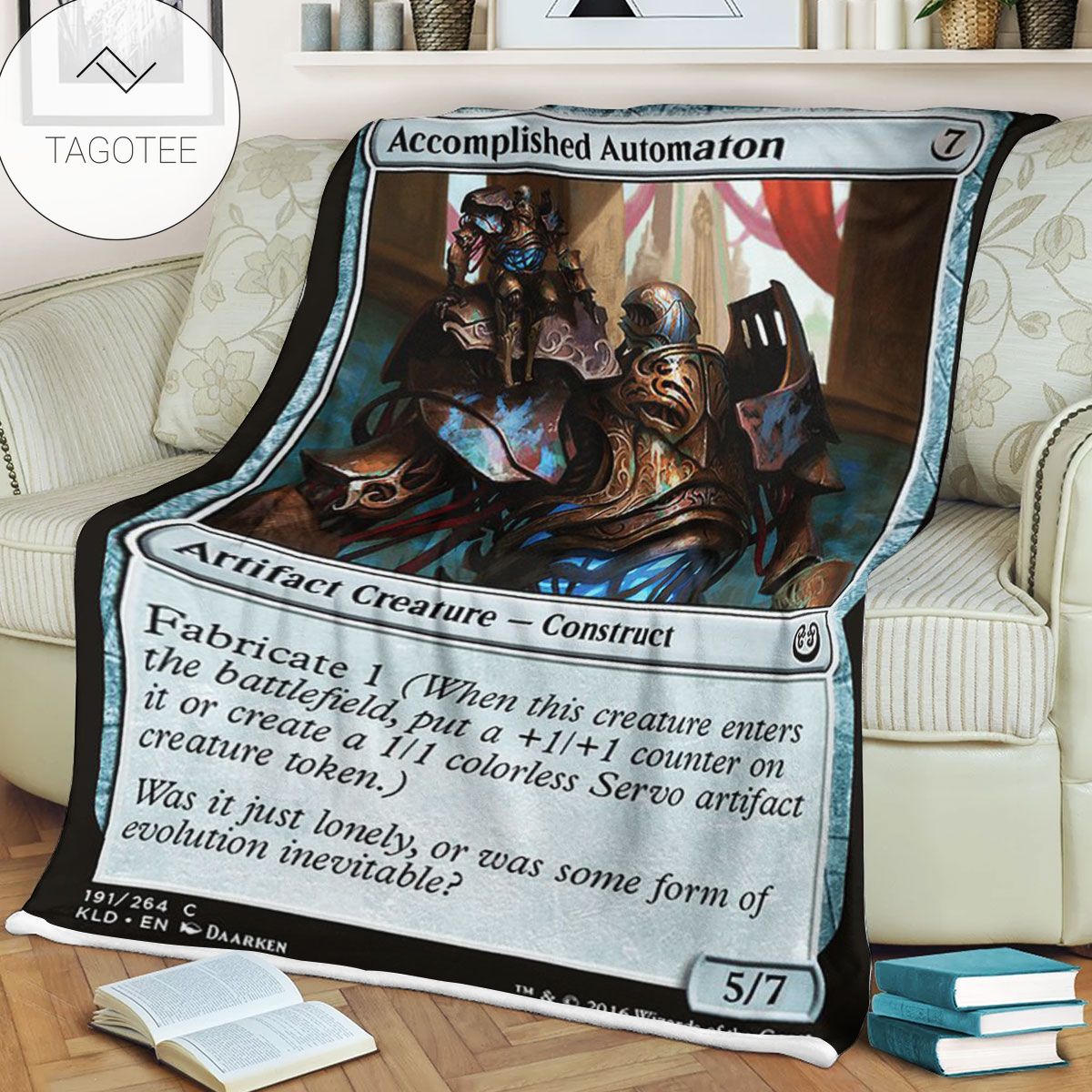 Kld 191 Accomplished Automaton Game Mtg Magic The Gathering Fleece Blanket Kld 191 Accomplished Automaton Game Mtg Magic The Gathering Fleece Blanket