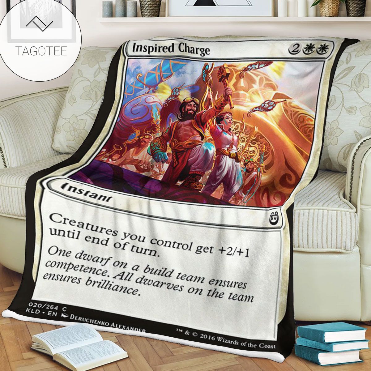 Kld 20 Inspired Charge Game Mtg Magic The Gathering Fleece Blanket Kld 20 Inspired Charge Game Mtg Magic The Gathering Fleece Blanket