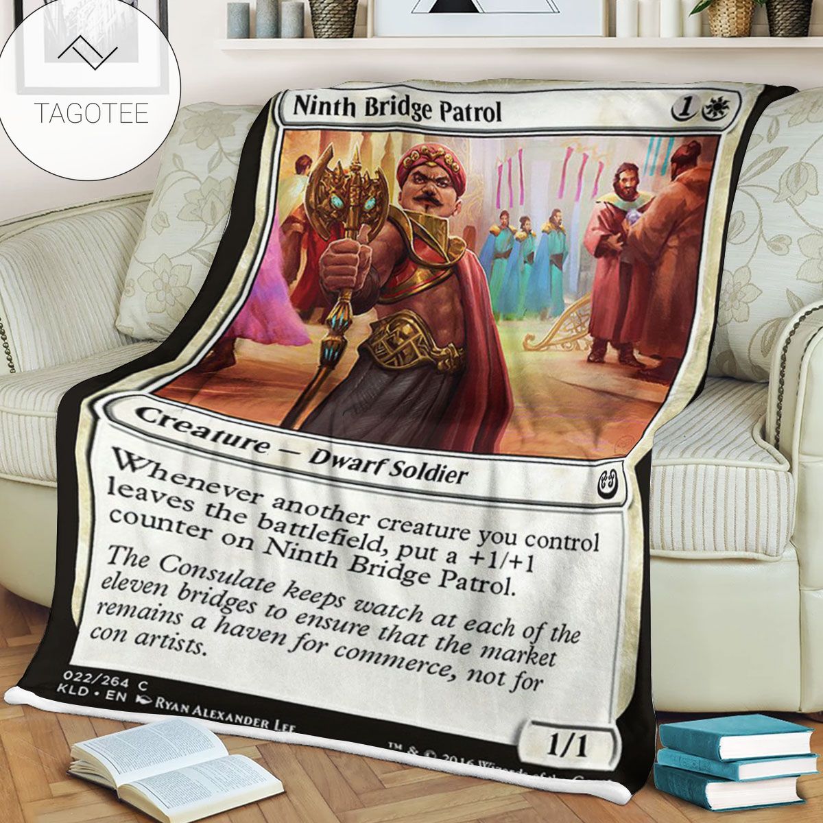 Kld 22 Ninth Bridge Patrol Game Mtg Magic The Gathering Fleece Blanket Kld 22 Ninth Bridge Patrol Game Mtg Magic The Gathering Fleece Blanket