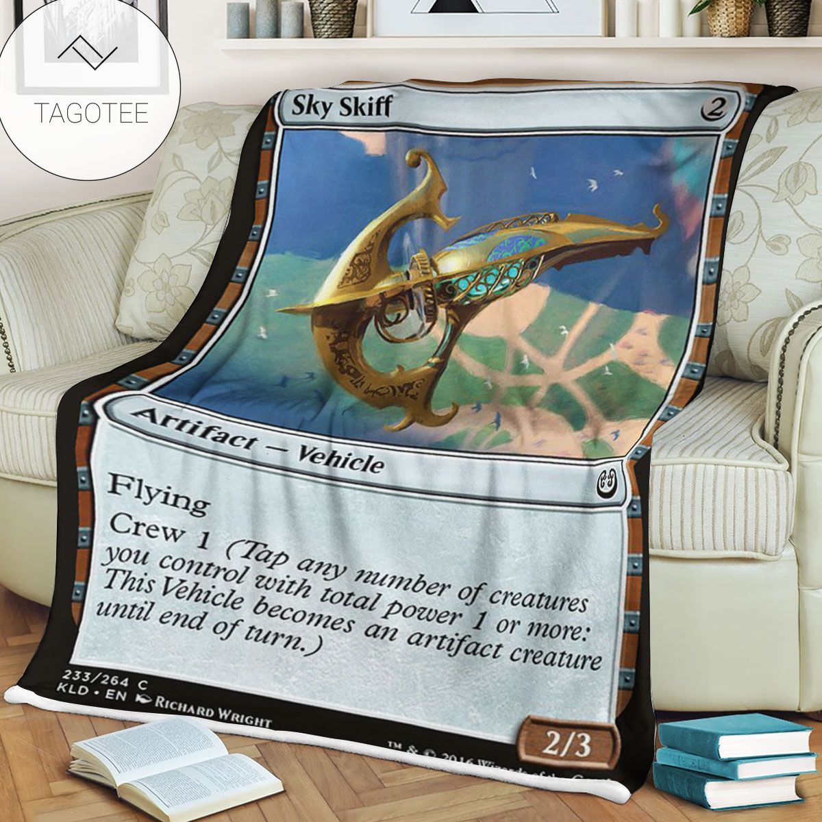 Kld 233 Sky Skiff Game Mtg Magic The Gathering Fleece Blanket Kld 233 Sky Skiff Game Mtg Magic The Gathering Fleece Blanket