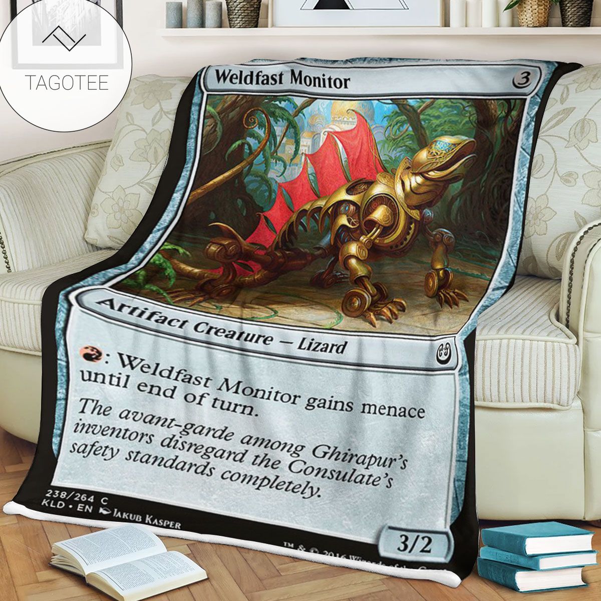 Kld 238 Weldfast Monitor Game Mtg Magic The Gathering Fleece Blanket Kld 238 Weldfast Monitor Game Mtg Magic The Gathering Fleece Blanket