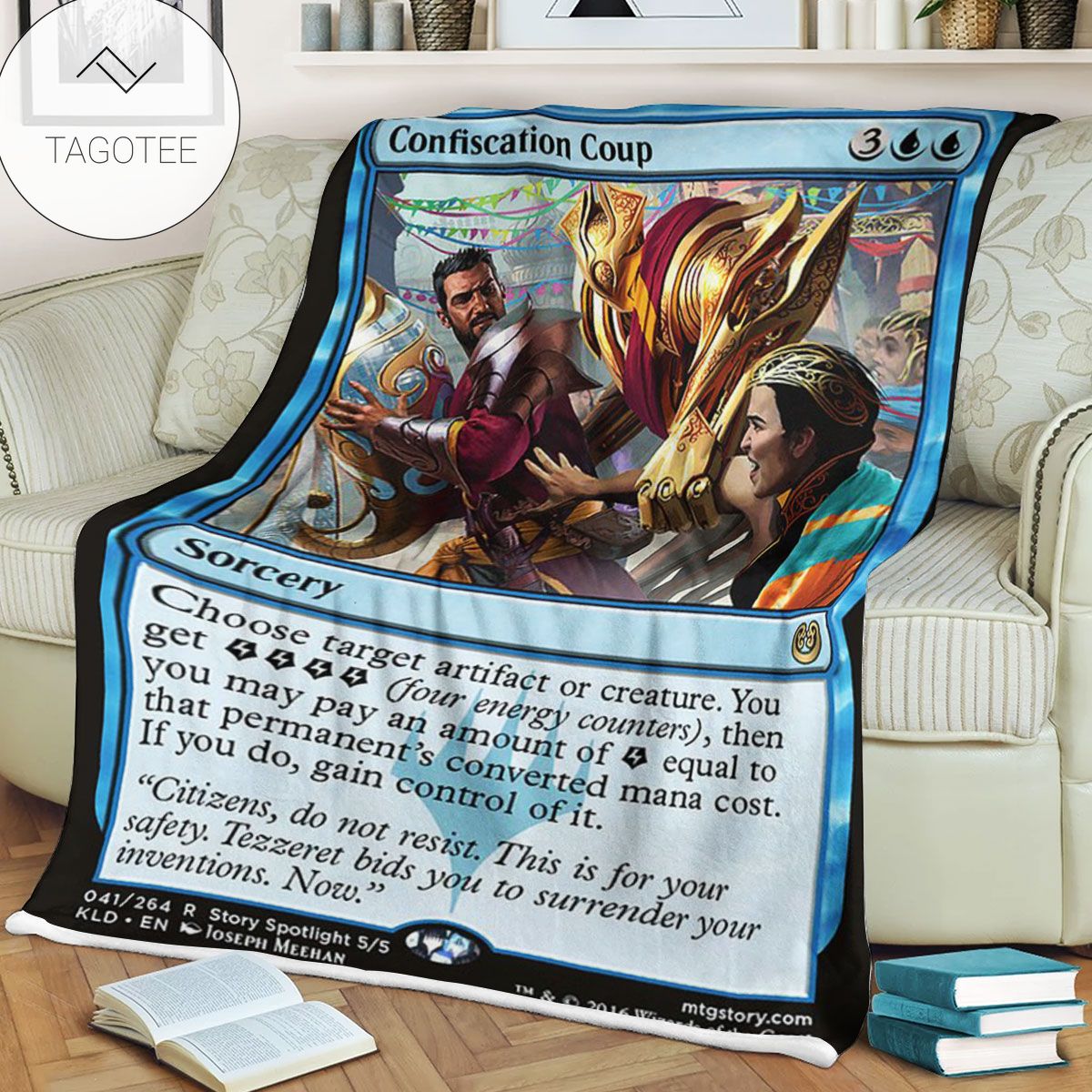 Kld 41 Confiscation Coup Game Mtg Magic The Gathering Fleece Blanket Kld 41 Confiscation Coup Game Mtg Magic The Gathering Fleece Blanket