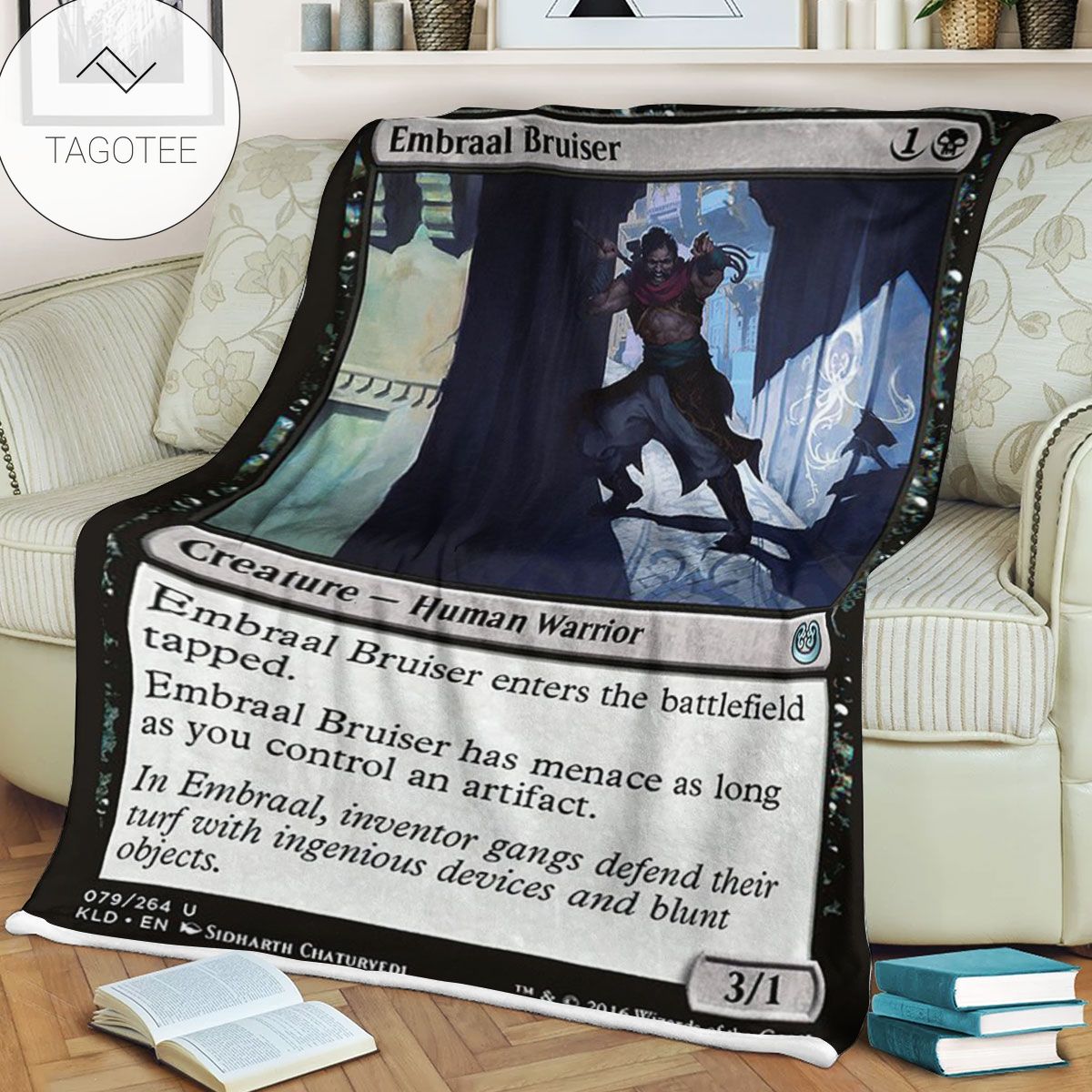 Kld 79 Embraal Bruiser Game Mtg Magic The Gathering Fleece Blanket Kld 79 Embraal Bruiser Game Mtg Magic The Gathering Fleece Blanket
