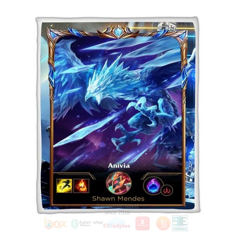 League Of Legends Anivia Custom Name Sherpa Blanket League Of Legends Anivia Custom Name Sherpa Blanket