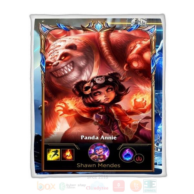 League Of Legends Annie Custom Name Sherpa Blanket League Of Legends Annie Custom Name Sherpa Blanket