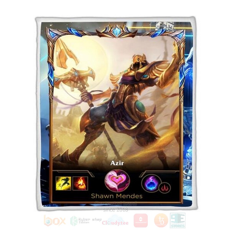 League Of Legends Azir Custom Name Sherpa Blanket League Of Legends Azir Custom Name Sherpa Blanket