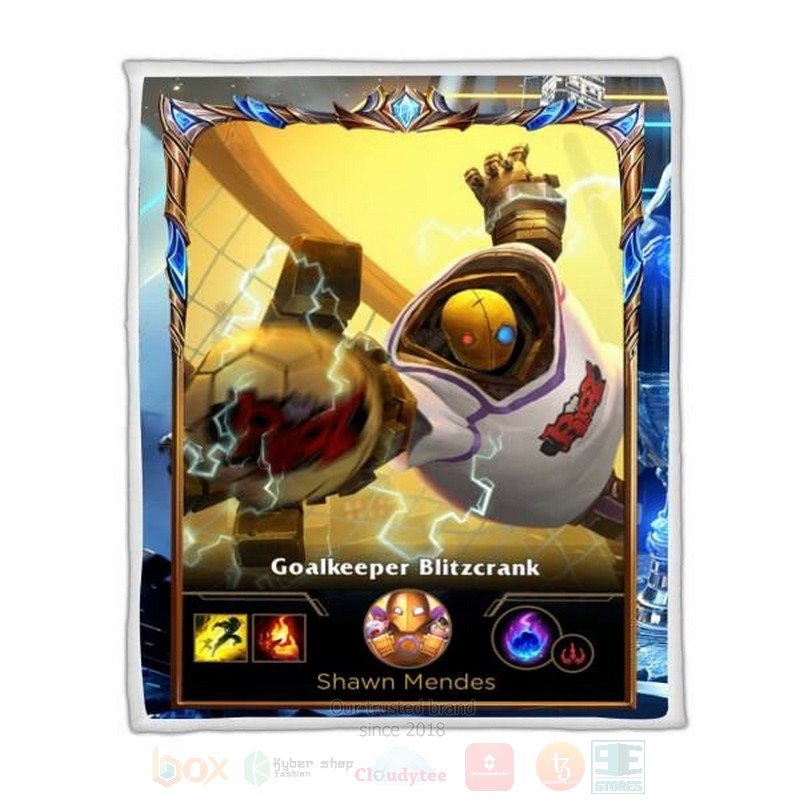 League Of Legends Blitczrank Custom Name Sherpa Blanket League Of Legends Blitczrank Custom Name Sherpa Blanket