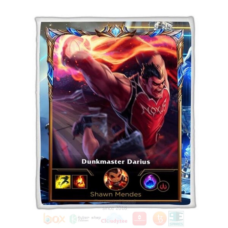 League Of Legends Darius Custom Name Sherpa Blanket League Of Legends Darius Custom Name Sherpa Blanket