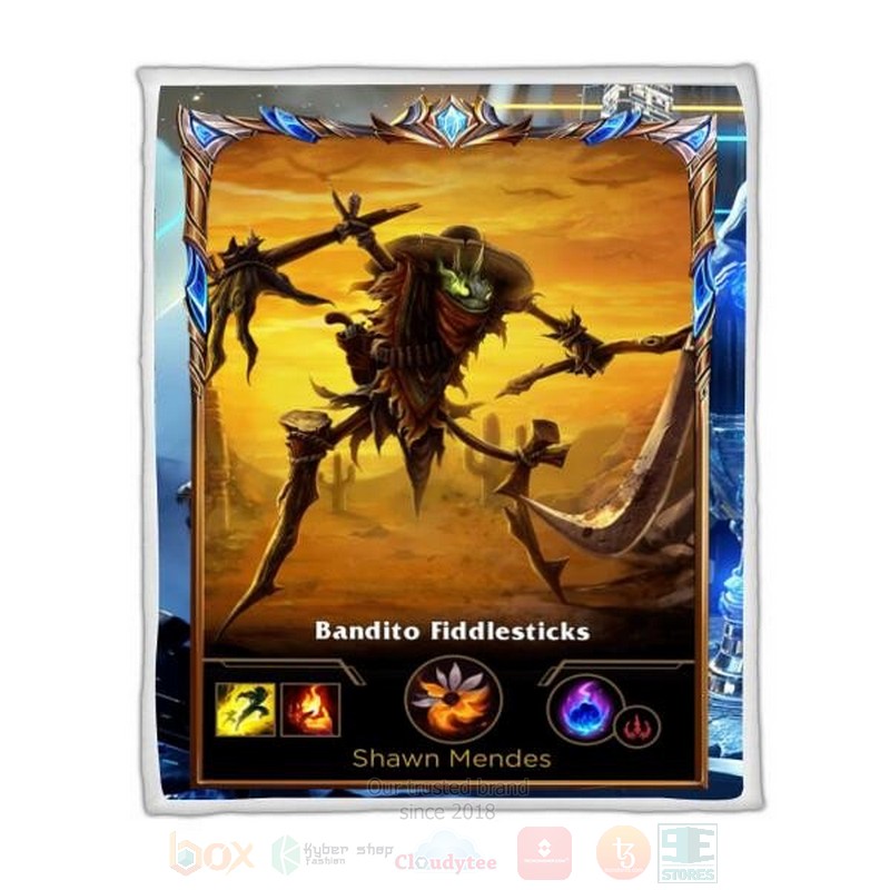 League Of Legends Fiddlesticks Custom Name Sherpa Blanket League Of Legends Fiddlesticks Custom Name Sherpa Blanket