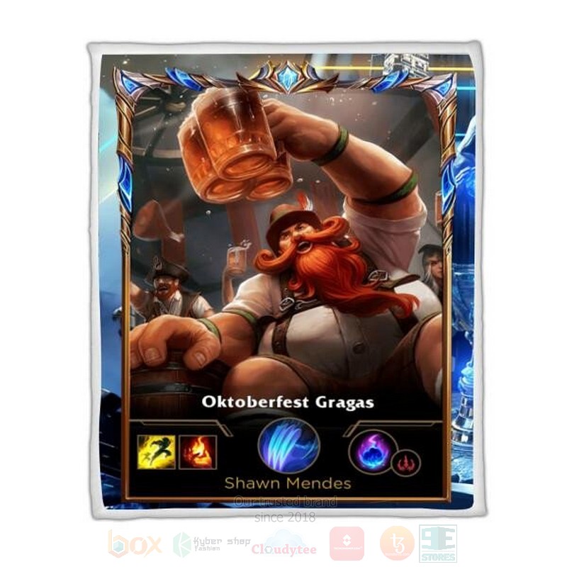 League Of Legends Gragas Custom Name Sherpa Blanket League Of Legends Gragas Custom Name Sherpa Blanket