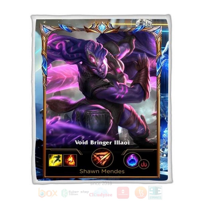 League Of Legends Ilaoi Custom Name Sherpa Blanket League Of Legends Ilaoi Custom Name Sherpa Blanket