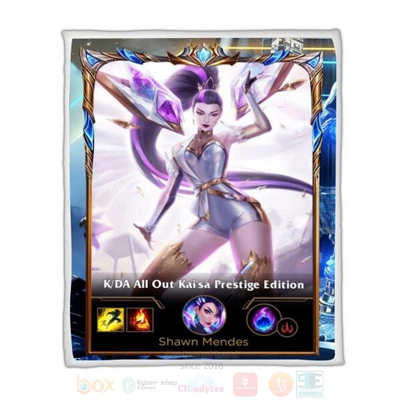 League Of Legends Kaisa Custom Name Sherpa Blanket League Of Legends Kaisa Custom Name Sherpa Blanket