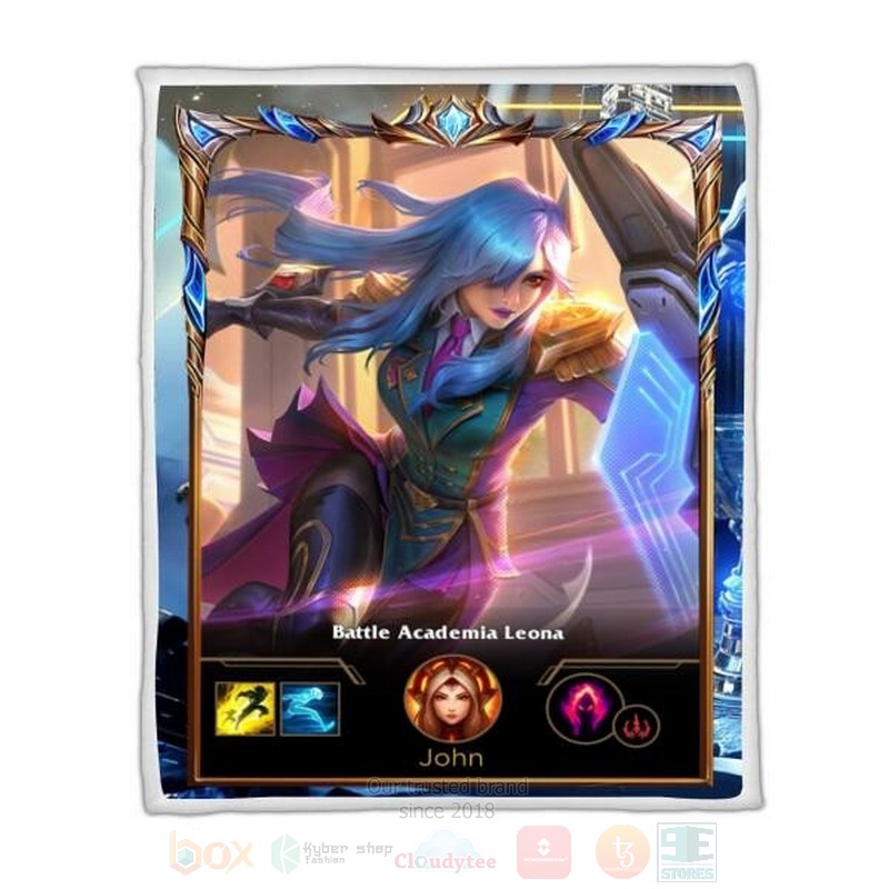League Of Legends Leona Custom Name Sherpa Blanket League Of Legends Leona Custom Name Sherpa Blanket