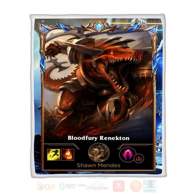 League Of Legends Renekton Custom Name Sherpa Blanket League Of Legends Renekton Custom Name Sherpa Blanket