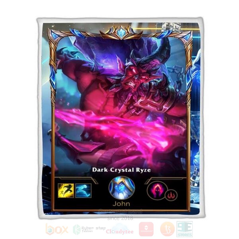 League Of Legends Ryze Custom Name Sherpa Blanket League Of Legends Ryze Custom Name Sherpa Blanket