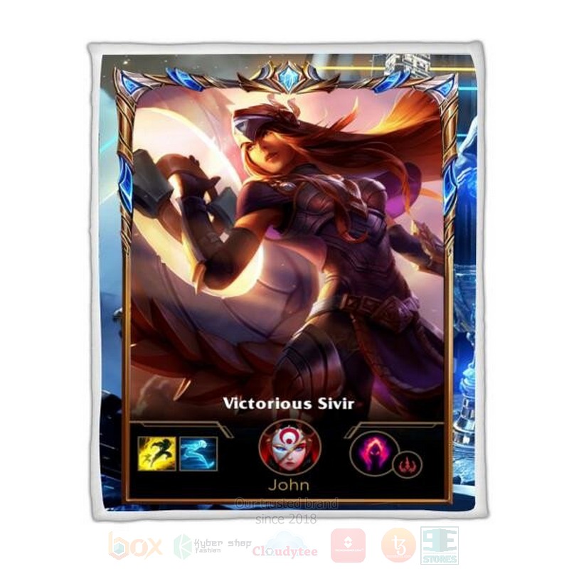 League Of Legends Sivir Custom Name Sherpa Blanket League Of Legends Sivir Custom Name Sherpa Blanket