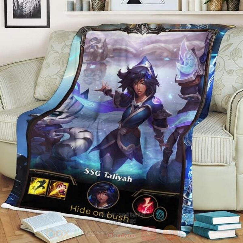 League Of Legends Taliyah Custom Name Sherpa Blanket League Of Legends Taliyah Custom Name Sherpa Blanket