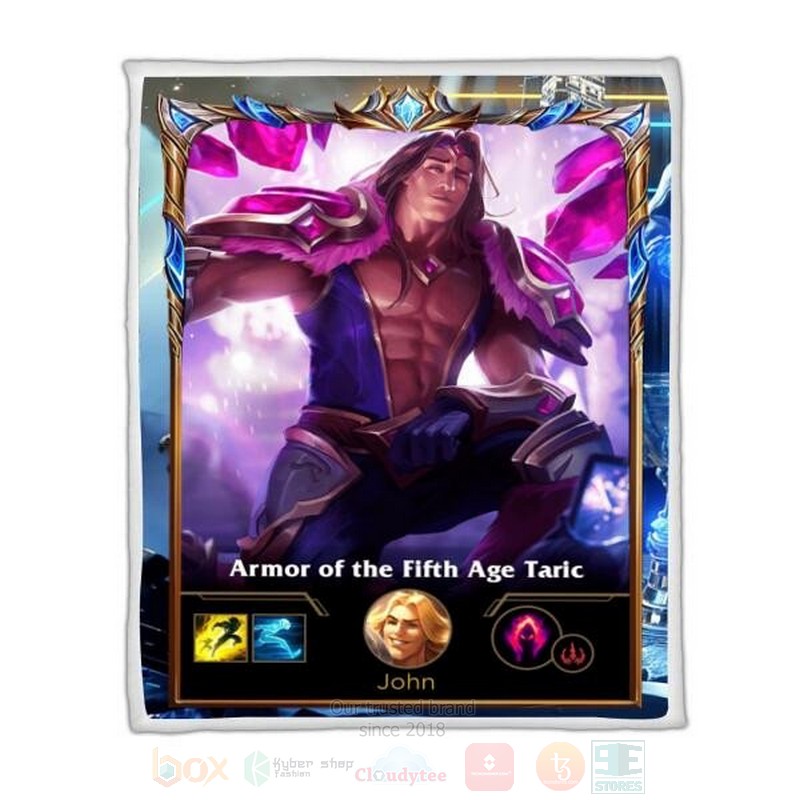 League Of Legends Taric Custom Name Sherpa Blanket League Of Legends Taric Custom Name Sherpa Blanket
